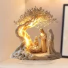 Easter Nativity Scene Figurine Tabletop Decor Nativity Figurine - Image 2