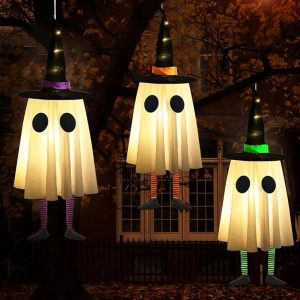 Set of 3 Halloween Hanging Ghosts