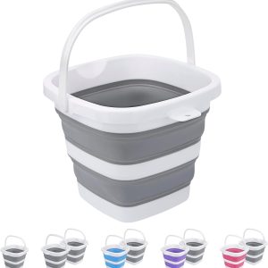 Foldable portable bucket