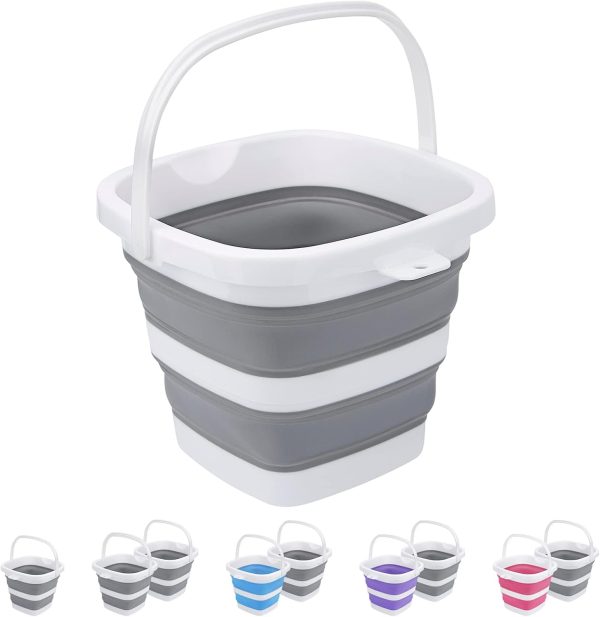 Foldable portable bucket