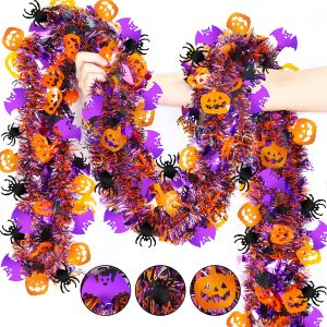Halloween Tinsel Wreath