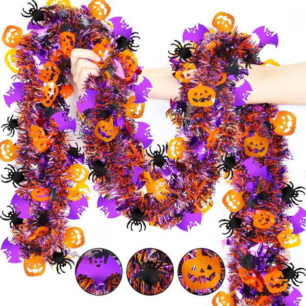 Halloween Tinsel Wreath