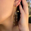 Gold Skeleton Earrings - Image 8