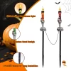 Solar powered skull candlelight Halloween aisle decoration - Image 9
