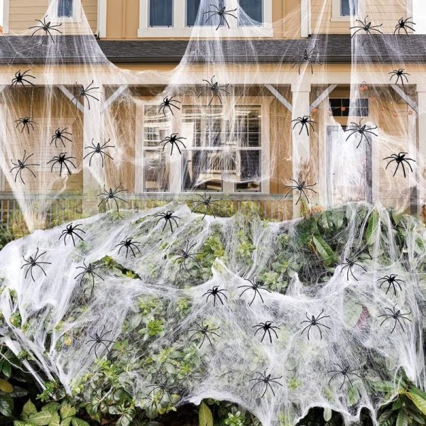 Halloween spider web decoration