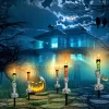 Solar powered skull candlelight Halloween aisle decoration - Image 8
