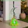 35 Inch Witch Broom Halloween Decoration, Floating Witch Broom - Light Up Moving, DIY Bendable, Suitable for Indoor and Outdoor Porch Halloween Party Decorations - Image 2