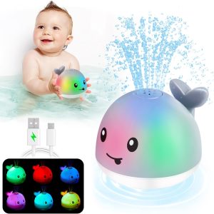Baby Bath Toy, Glowing Whale Water Sprayer