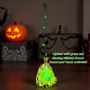 35 Inch Witch Broom Halloween Decoration, Floating Witch Broom - Light Up Moving, DIY Bendable, Suitable for Indoor and Outdoor Porch Halloween Party Decorations - Image 4