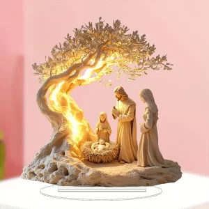 Easter Nativity Scene Figurine Tabletop Decor Nativity Figurine