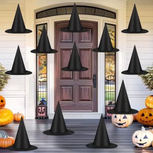 Halloween floating witch hat decoration