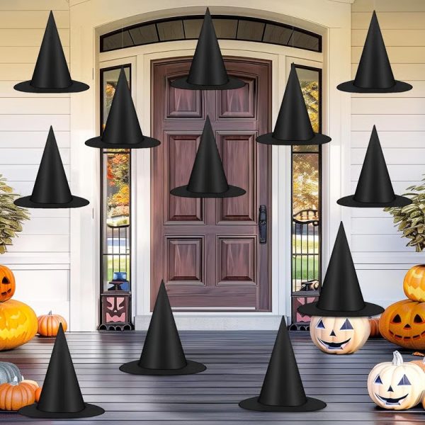 Halloween floating witch hat decoration